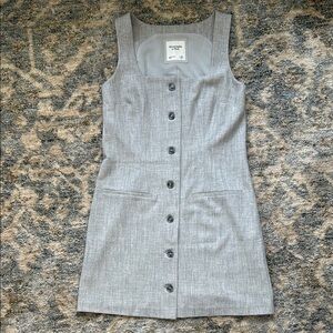 A&F Gray Sleeveless Sheath Dress